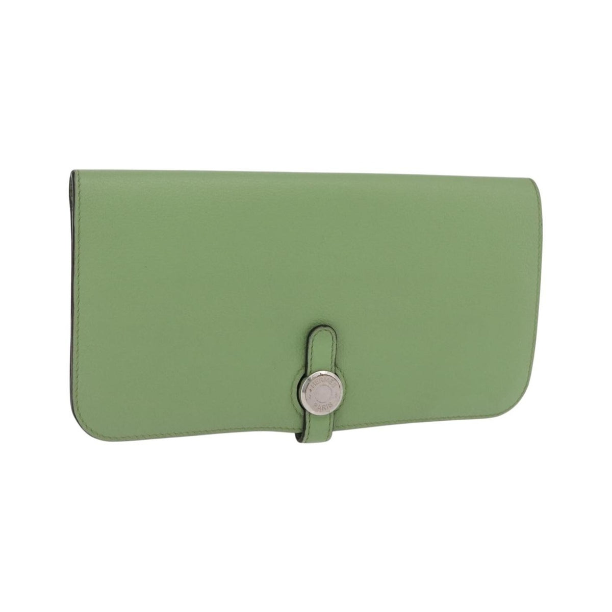 Hermes Dogon Recto Verso Leather, Green, Leather, Wallet