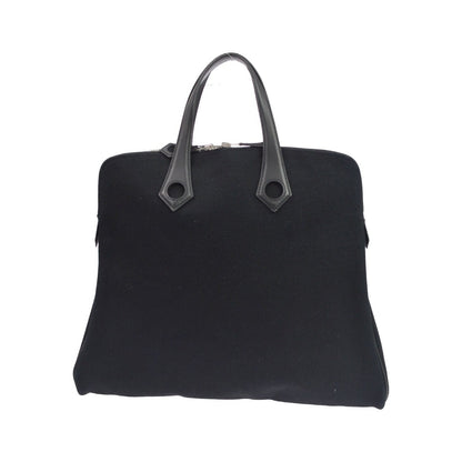 Hermes Heeboo Toile, Black, Canvas, Handbag