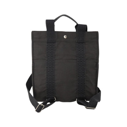 Hermes Herline Canvas, Gray, Canvas, Backpack