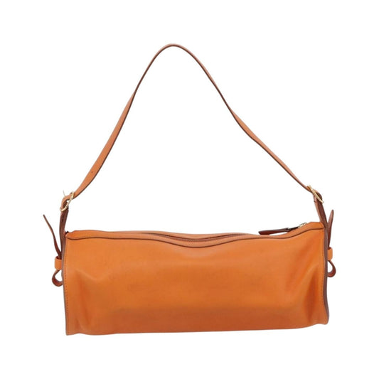 Hermes Sac Doremi Leather, Orange, Leather, Shoulder Bag