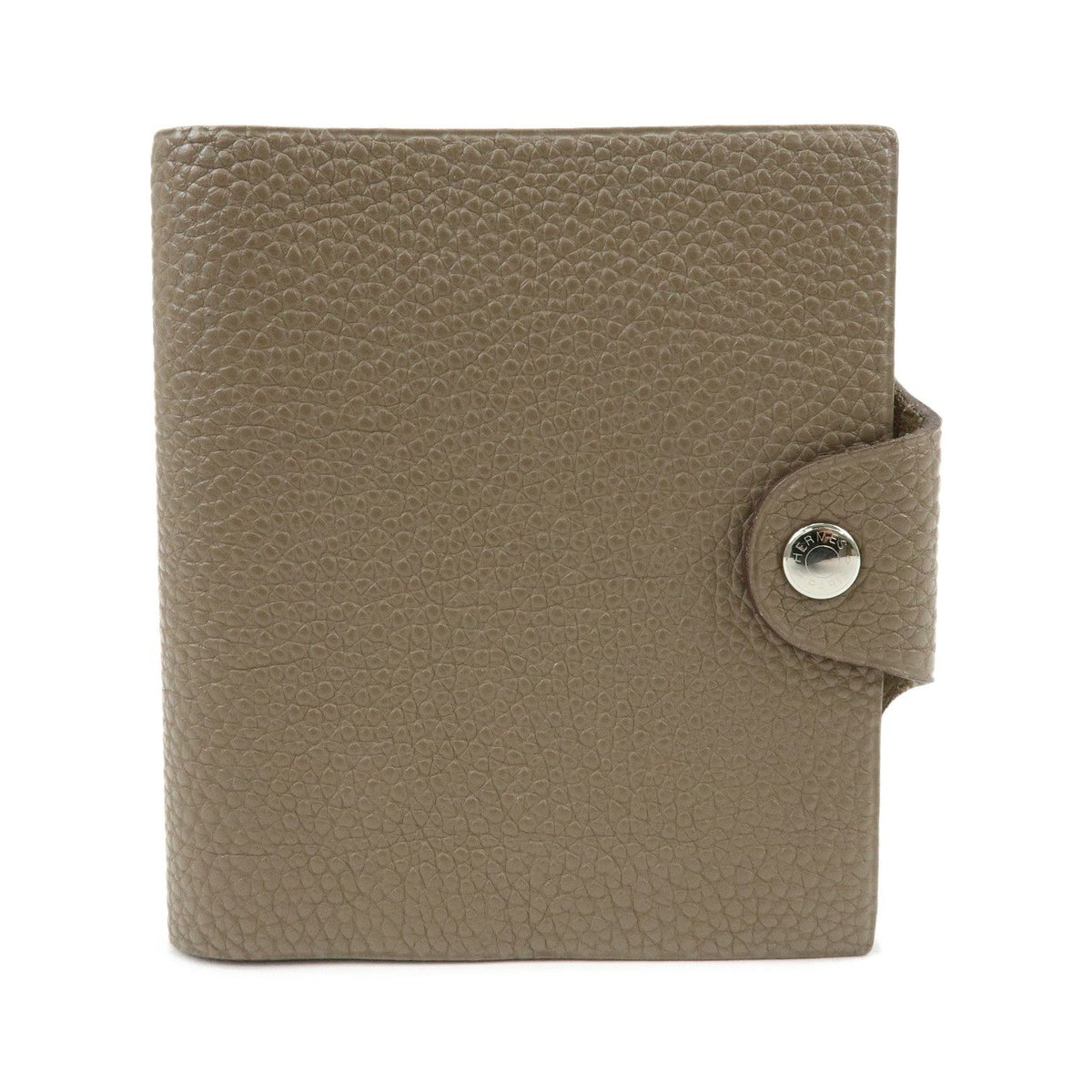 Hermes Ulysses Agenda Cover Leather, Beige, Leather, Briefcase