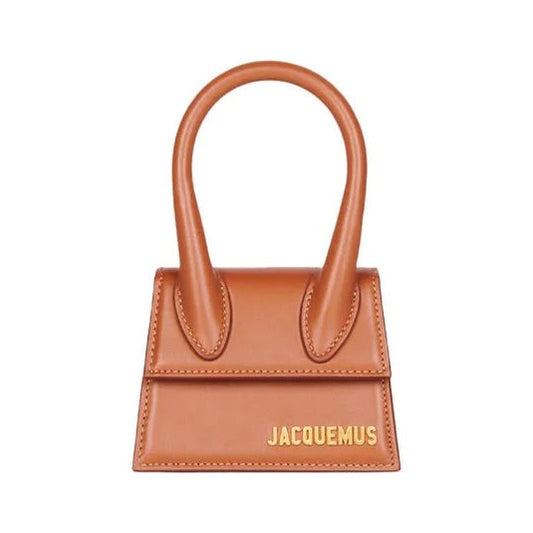 Jacquemus Le Chiquito Mini Leather, Brown, Calfskin, Handbag