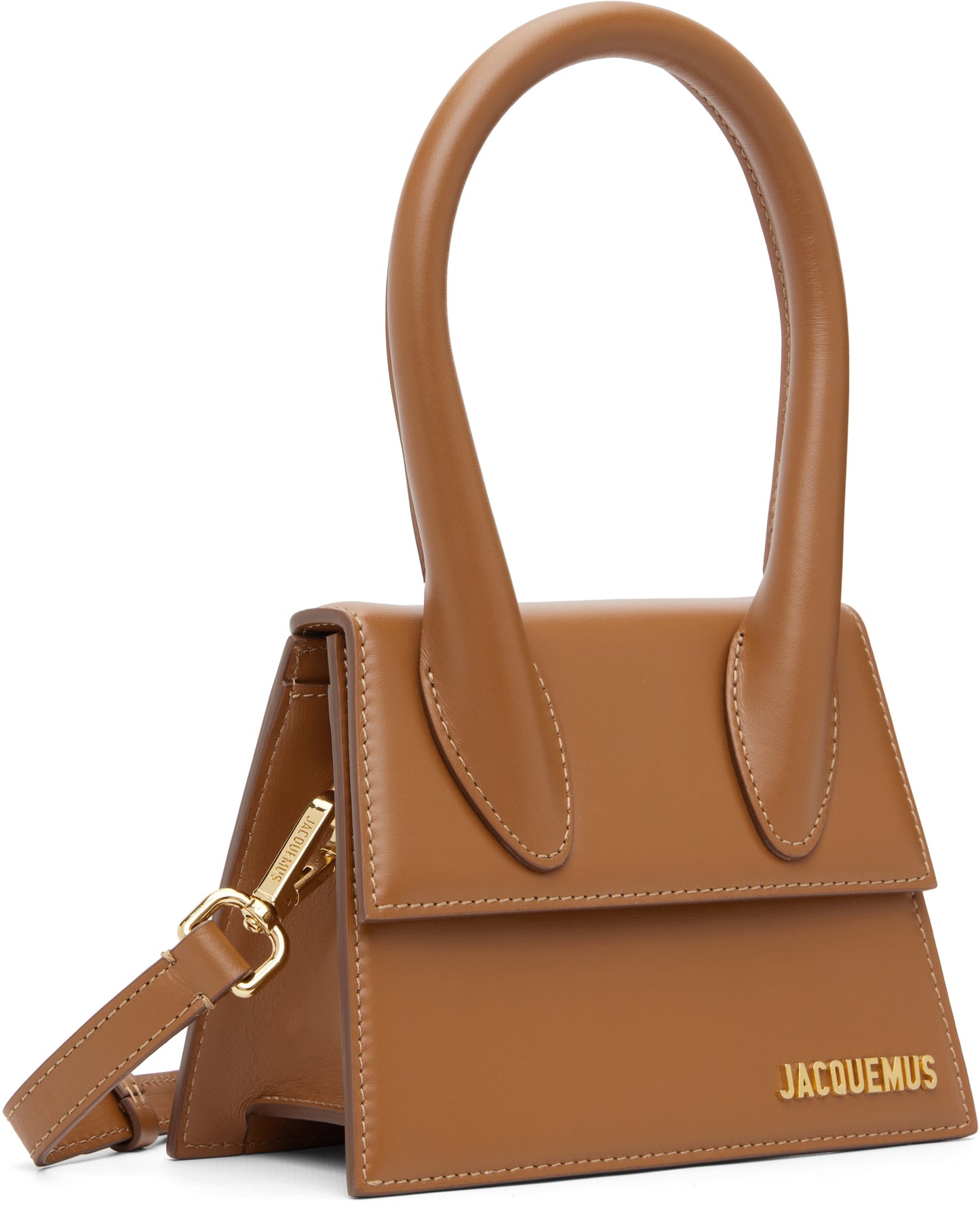 Jacquemus Le Chiquito Mini Leather, BROWN, LEATHER, Crossbody bag