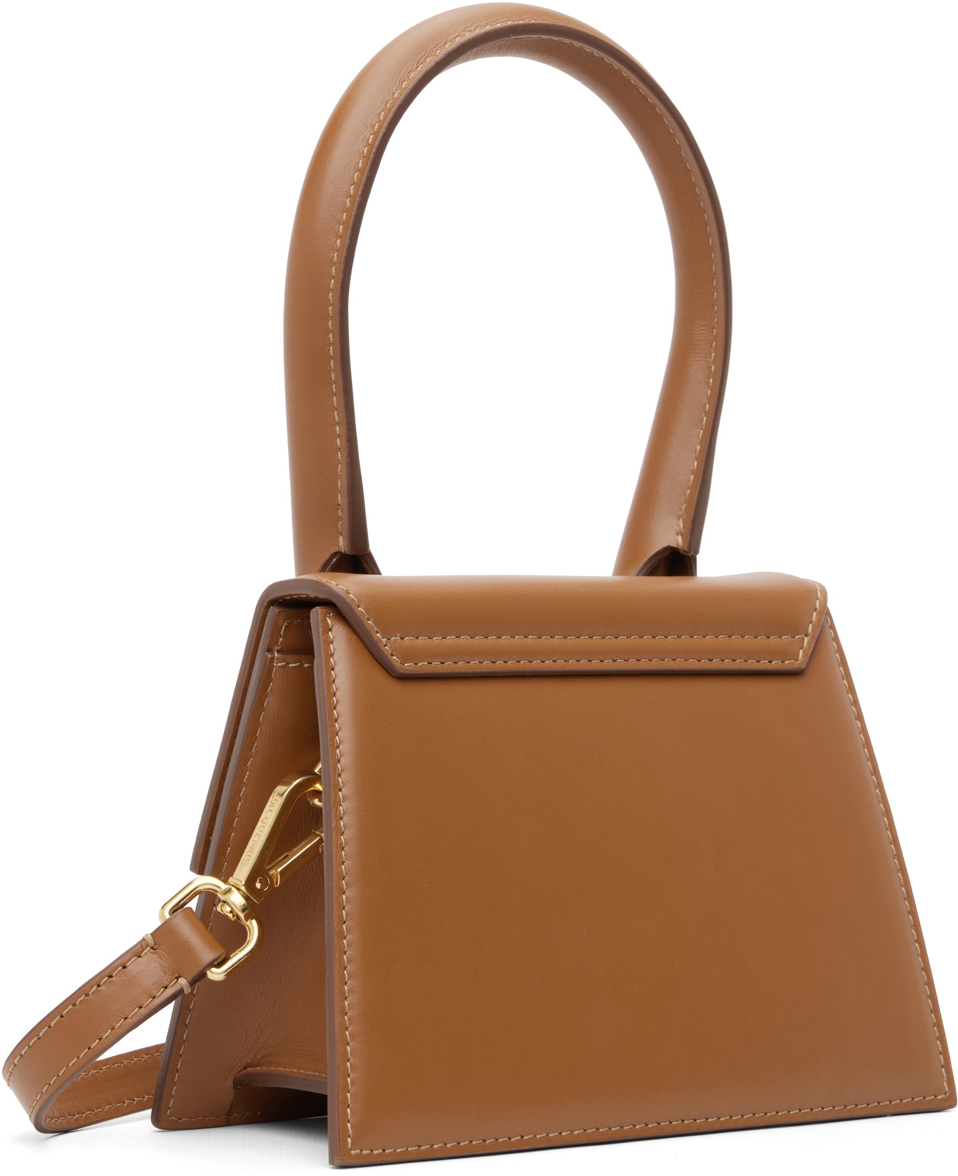 Jacquemus Le Chiquito Mini Leather, BROWN, LEATHER, Crossbody bag
