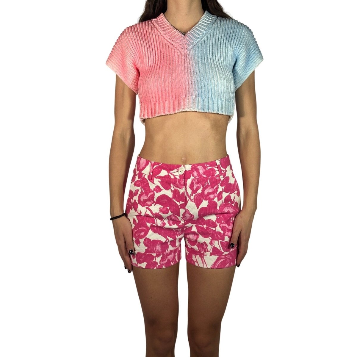 JACQUEMUS Ribbed Cropped Sweater Top - Brandsamsara