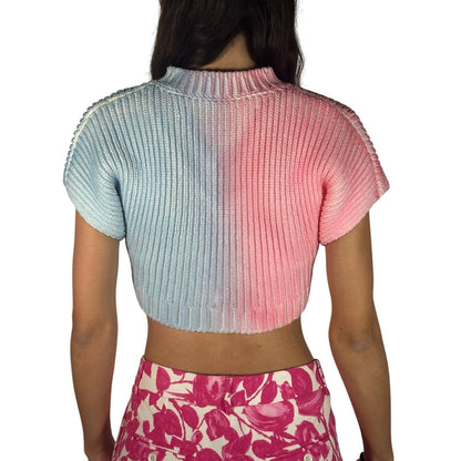 JACQUEMUS Ribbed Cropped Sweater Top - Brandsamsara