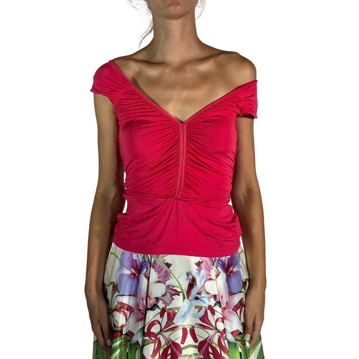 Just Cavalli Gathered Top - Brandsamsara