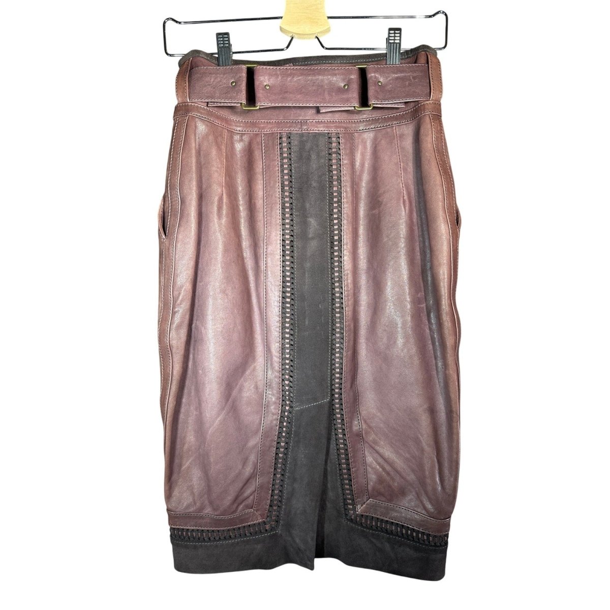 JUST CAVALLI ROBERTO Belted Pencil Skirt - Brandsamsara