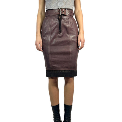 JUST CAVALLI ROBERTO Belted Pencil Skirt - Brandsamsara