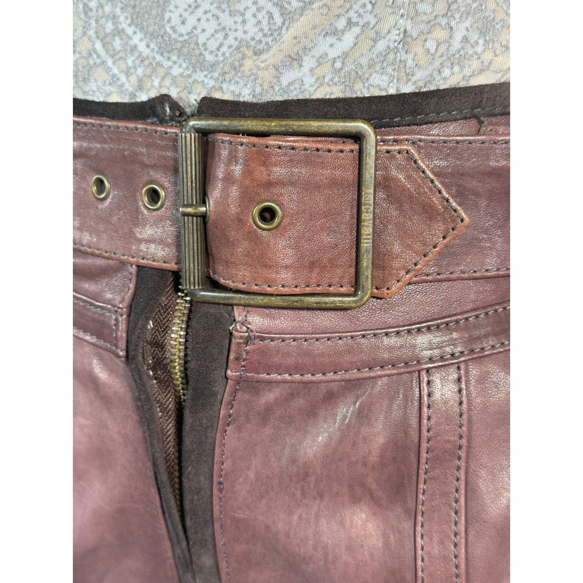 JUST CAVALLI ROBERTO Belted Pencil Skirt - Brandsamsara