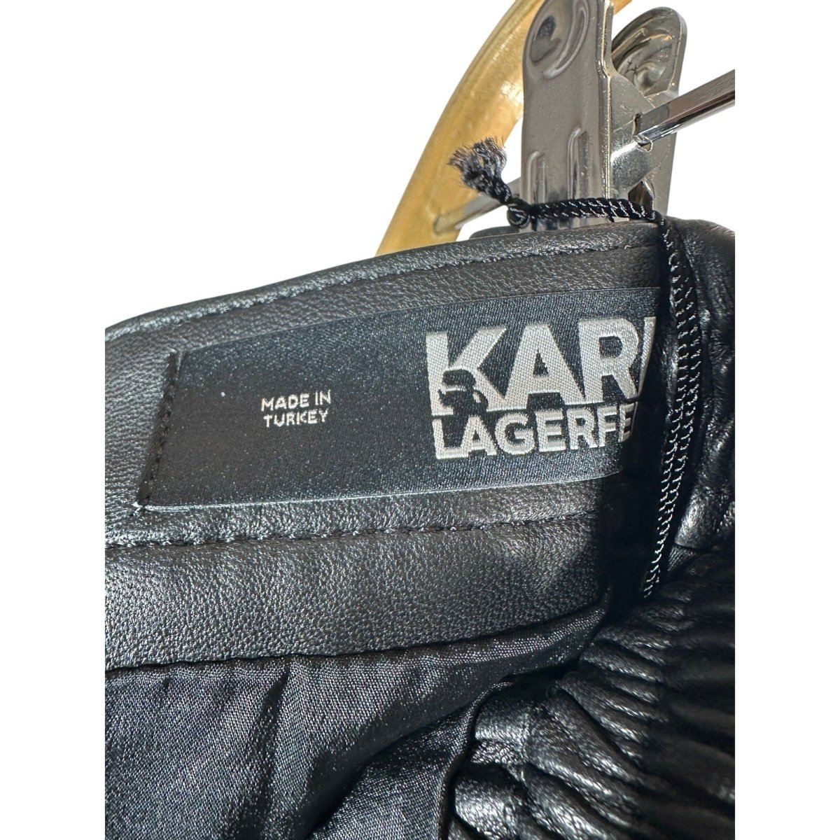 Karl Lagerfeld Leather Skirt - Brandsamsara