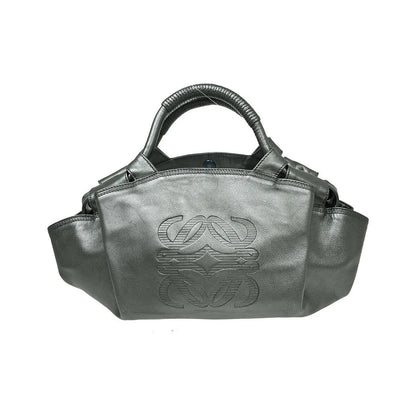 Loewe Aire Hobo Leather, Gray, Leather, Handbag