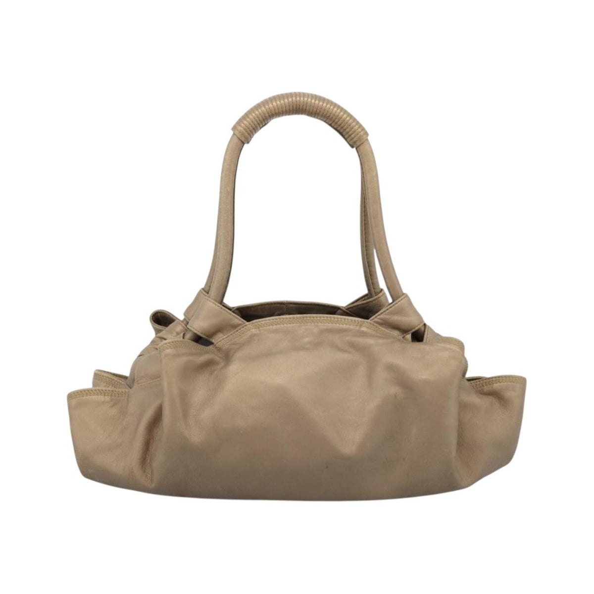 Loewe Aire Leather, Gold, Leather, Shoulder Bag