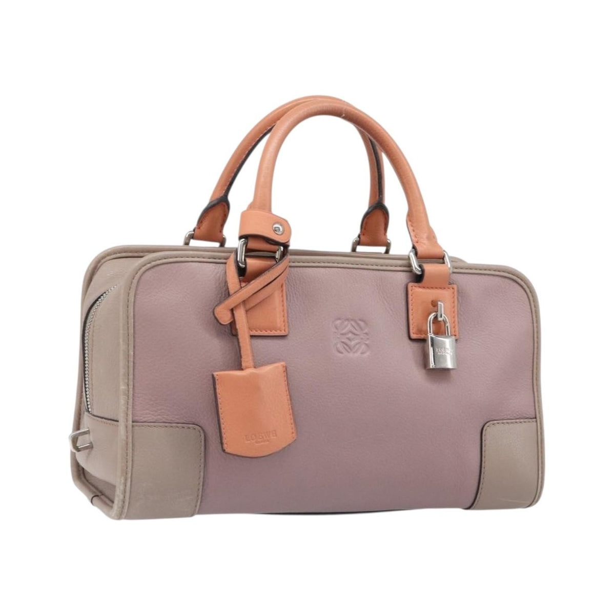 Loewe Amazona Leather, Pink, Leather, Handbag