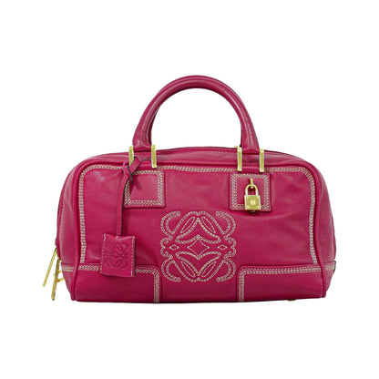 Loewe Amazona Leather, Pink, Leather, Handbag