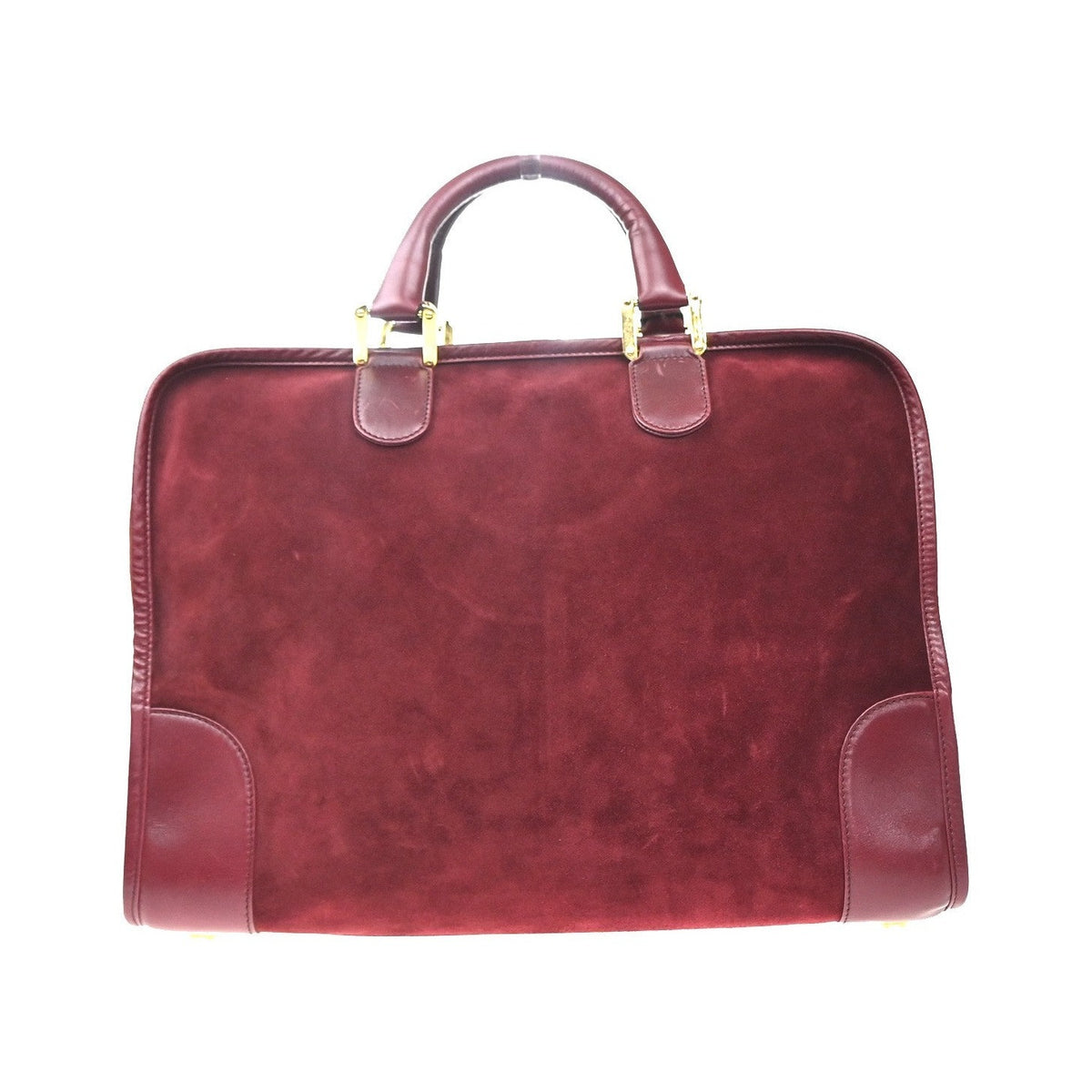 Loewe Amazona Suede, Burgundy, Suede, Handbag