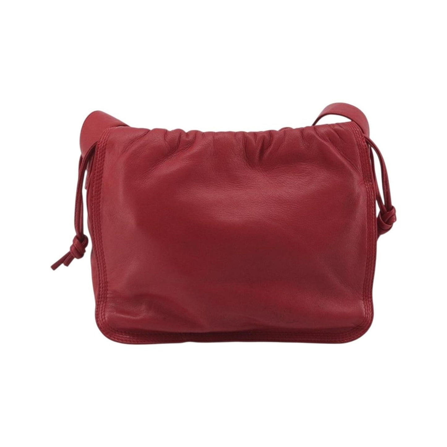 Loewe Anagram Leather, Red, Leather, Shoulder Bag
