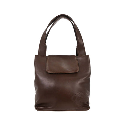 Loewe Anagram Leather, Brown, Leather, Handbag