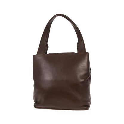 Loewe Anagram Leather, Brown, Leather, Handbag