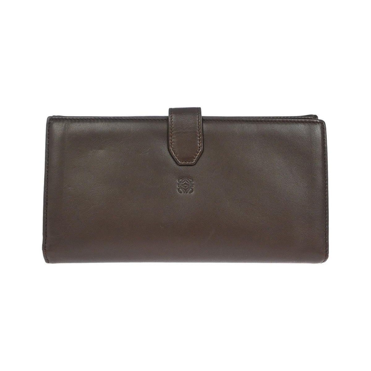 Loewe Anagram Leather, Brown, Leather, Wallet