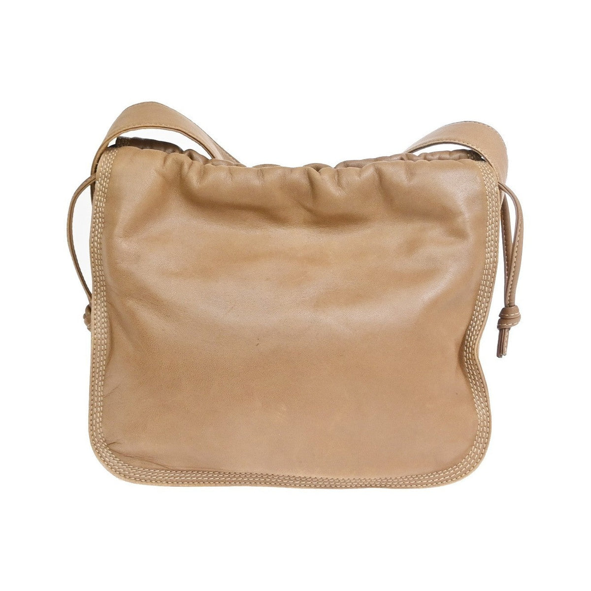 Loewe Anagram Leather, Beige, Leather, Shoulder Bag