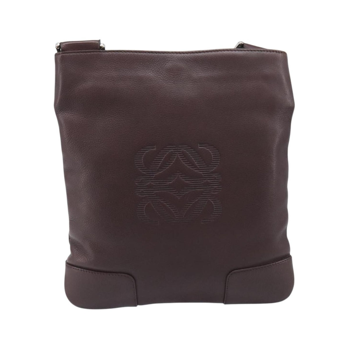 Loewe Anagram Leather, Brown, Leather, Shoulder Bag