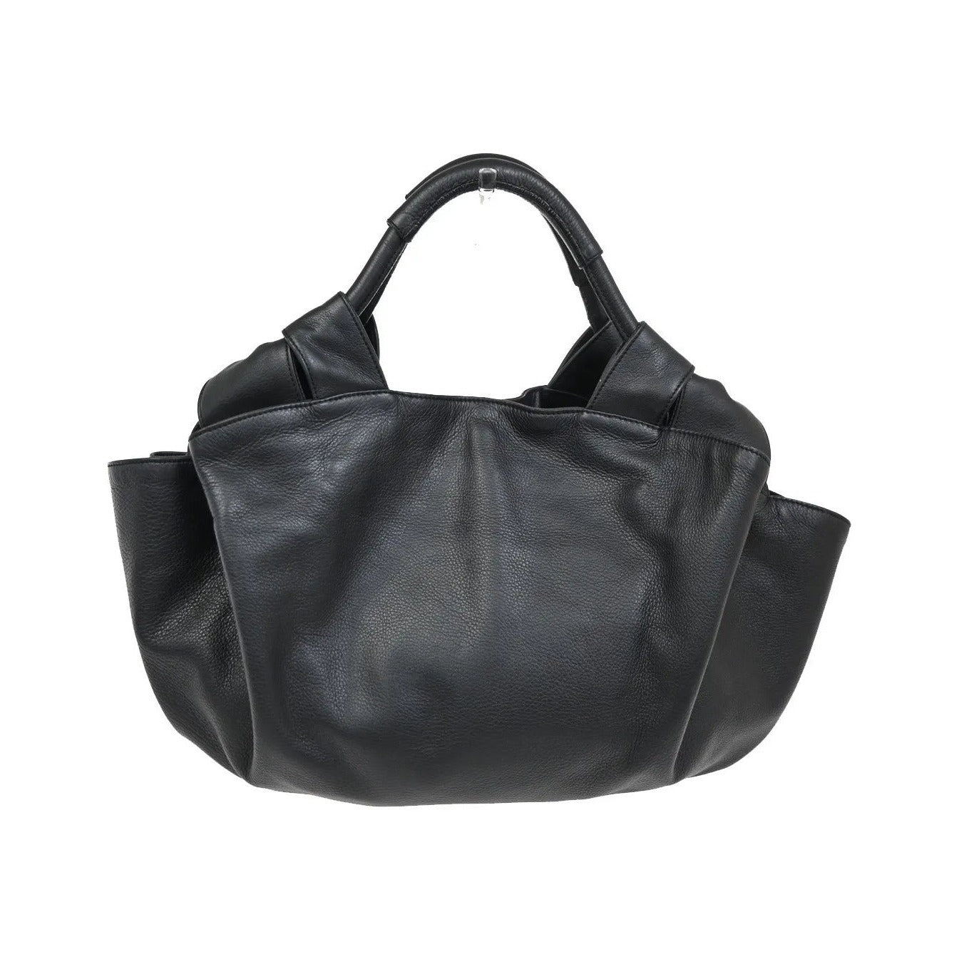 Loewe Anagram Logo Nappa Aire Hand Leather, Black, Leather, Handbag