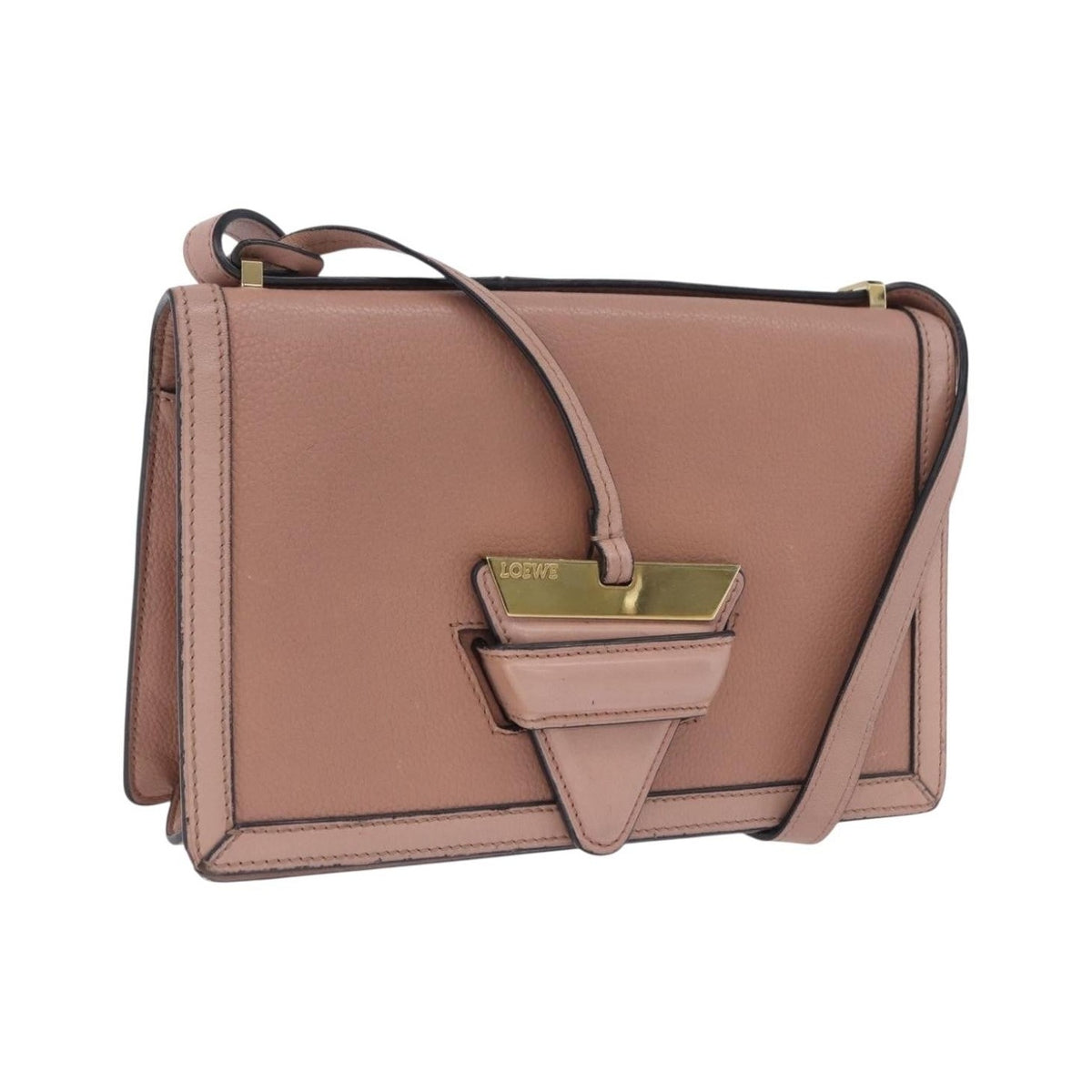 Loewe Barcelona Leather, Pink, Leather, Shoulder Bag