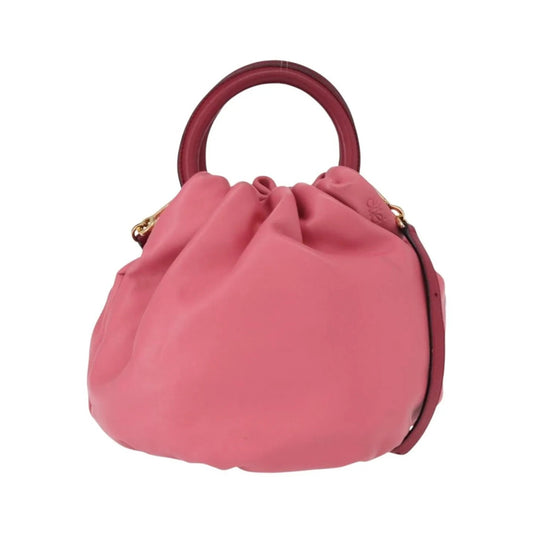 Loewe Bounce Lambskin, Pink, Leather, Handbag