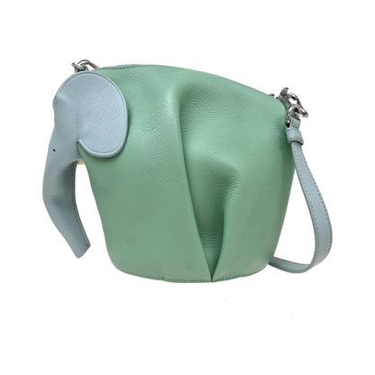 Loewe Elephant Coin Purse Leather, Multicolour, Leather, Clutch