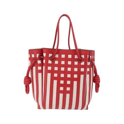 Loewe Flamenco Knot Patchwork Leather, Red, Leather, Handbag
