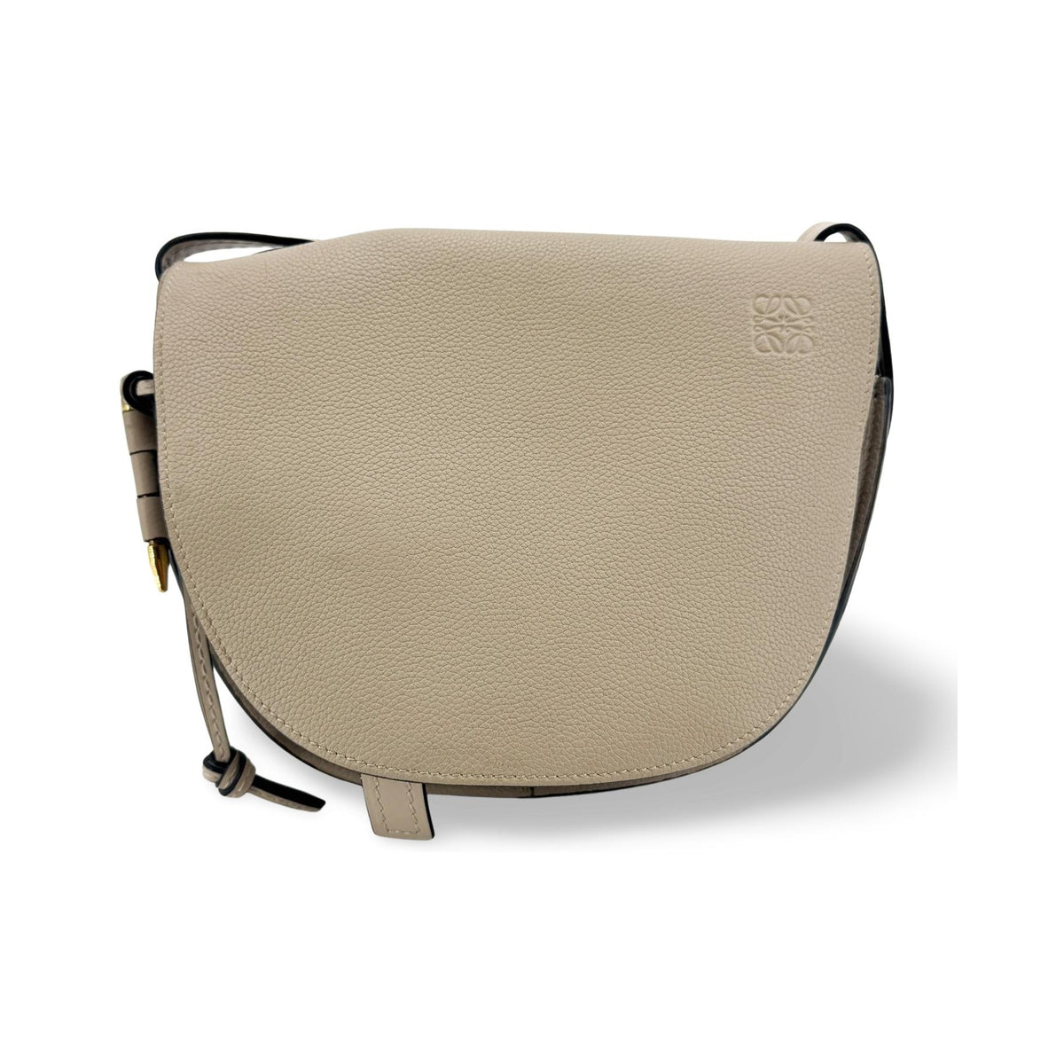 Loewe Gate Dual Leather, Beige, Leather, Shoulder Bag