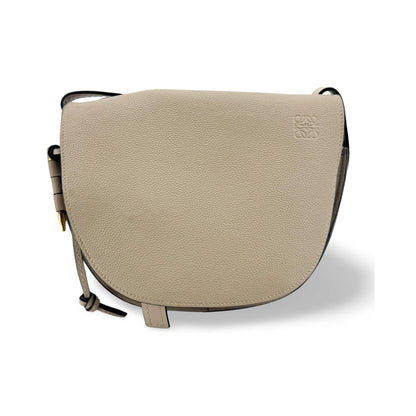 Loewe Gate Dual Leather, Beige, Leather, Shoulder Bag