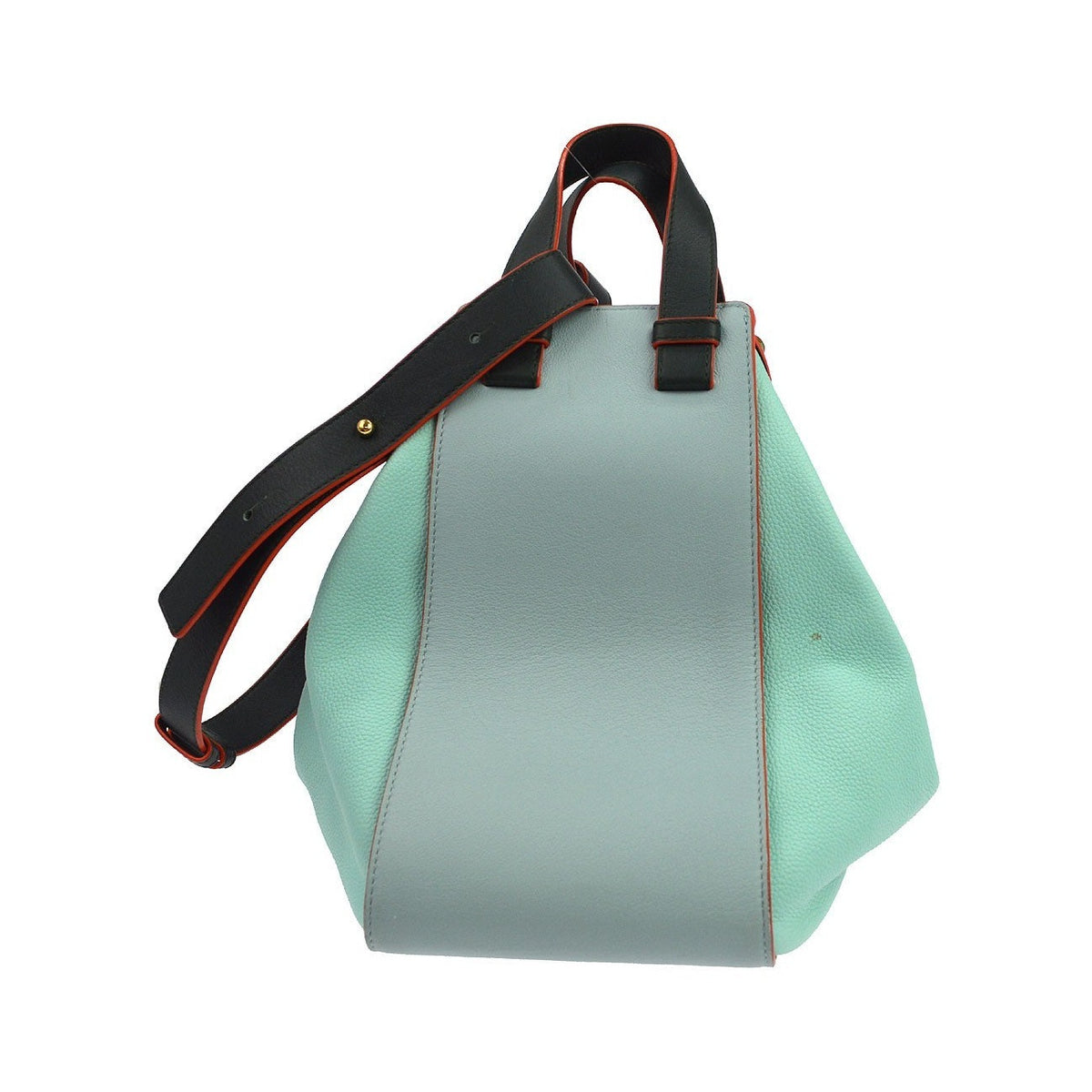 Loewe Hammock Leather, Blue, Calfskin, Handbag