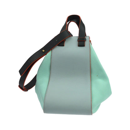 Loewe Hammock Leather, Blue, Calfskin, Handbag