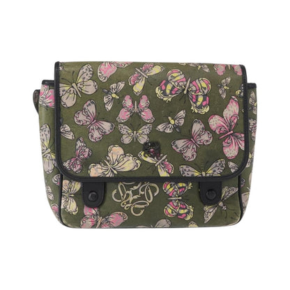 Loewe Messenger Printed Leather, Green, Leather, Handbag