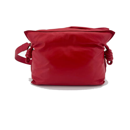 Loewe Monochrome Flamenco Convertible Clutch Leather, Red, Leather, Clutch