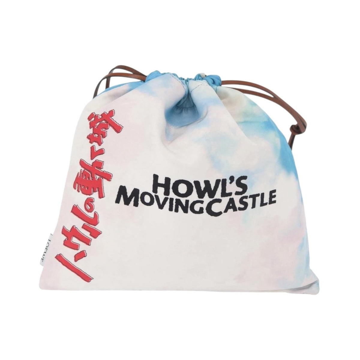 Loewe Paula Drawstring Printed Canvas, Blue, Nylon, Clutch