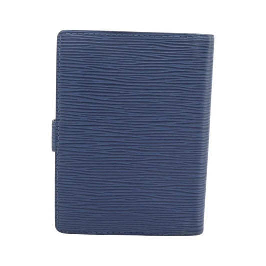 Louis Vuitton Agenda Cover Epi, Blue, Leather, Clutch