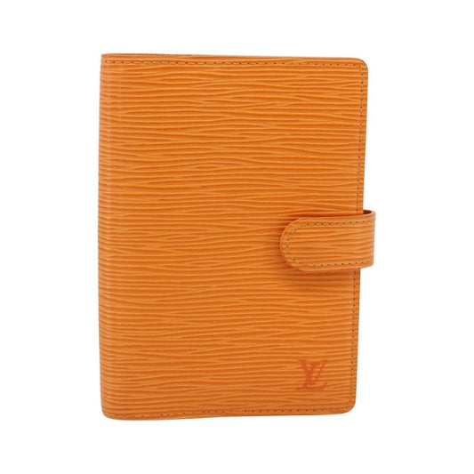 Louis Vuitton Agenda Cover Epi Leather, Orange, Leather, Wallet