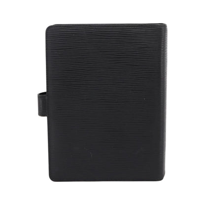 Louis Vuitton Agenda Cover Epi Leather, Black, Leather, Wallet