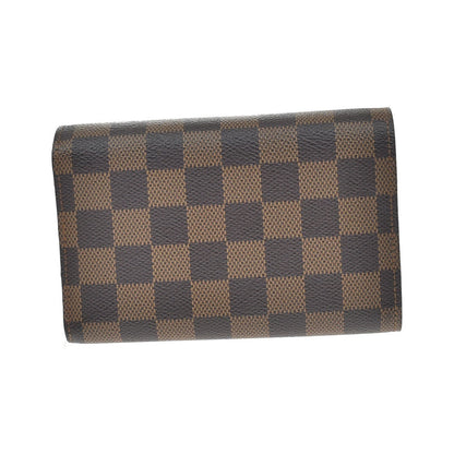 Louis Vuitton Alexandra Damier, Brown, Canvas, Wallet
