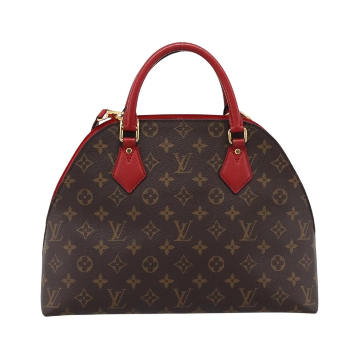 Louis Vuitton Alma BNB Monogram Canvas with Leather, Brown, Canvas, Handbag