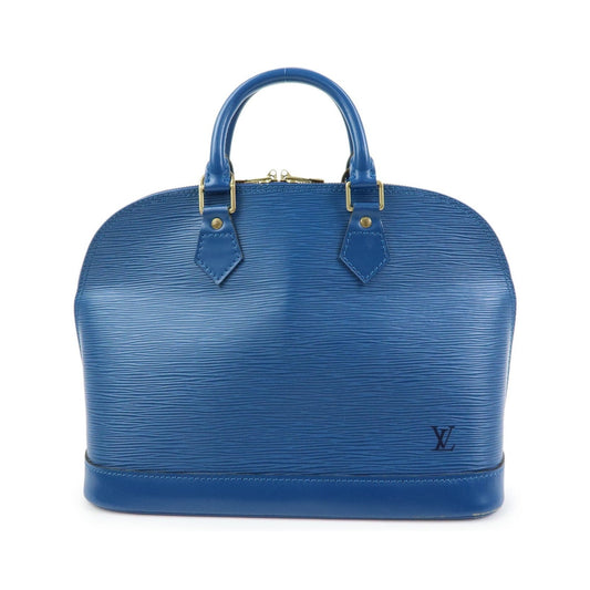 Louis Vuitton Alma Epi Leather, Blue, Leather, Handbag