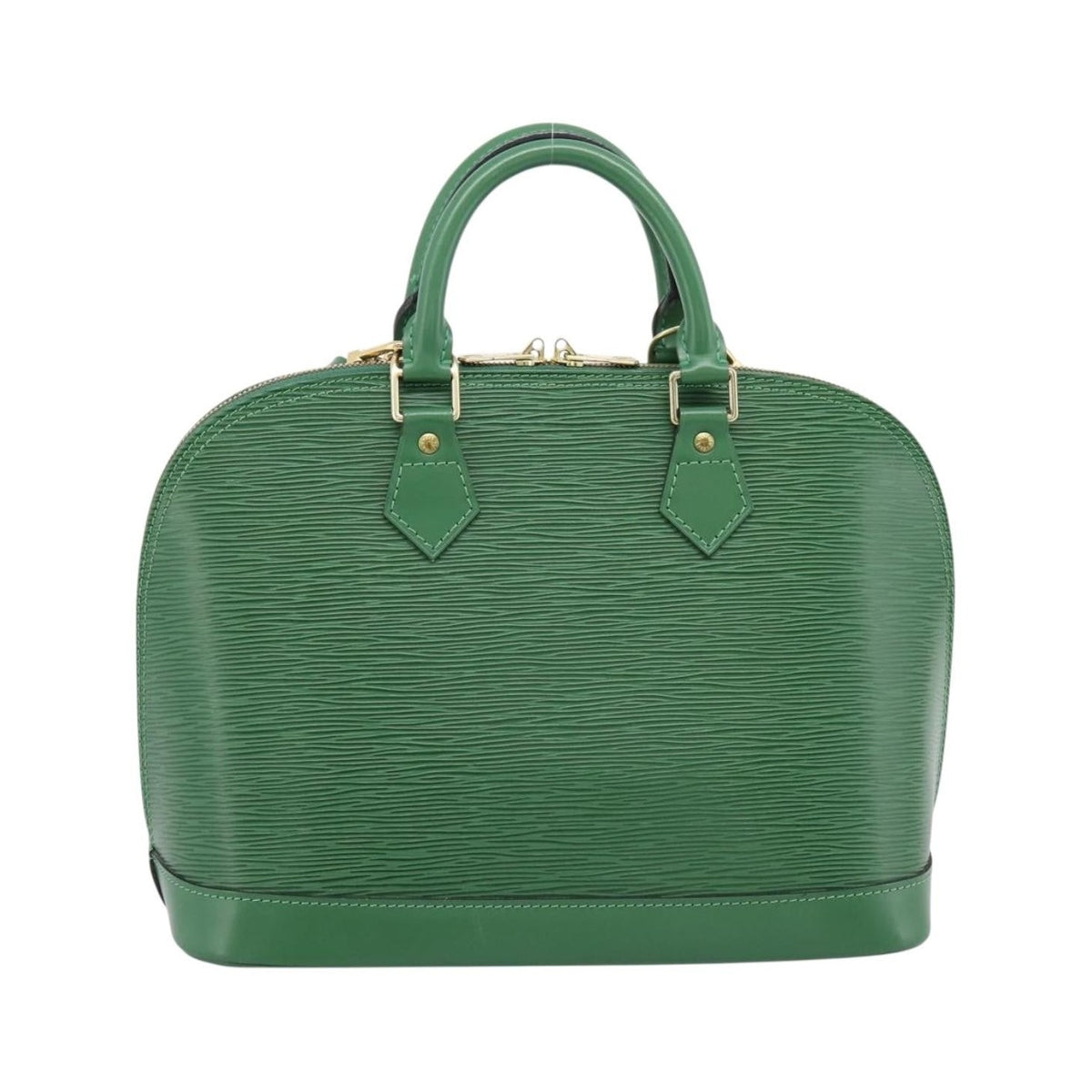 Louis Vuitton Alma Epi Leather, Green, Leather, Handbag