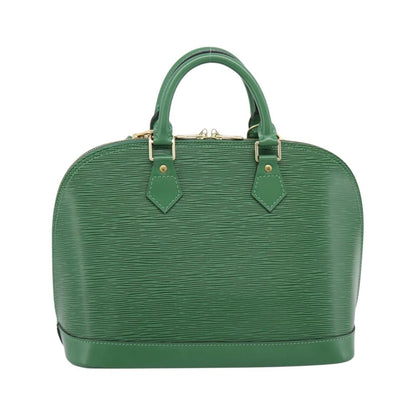 Louis Vuitton Alma Epi Leather, Green, Leather, Handbag