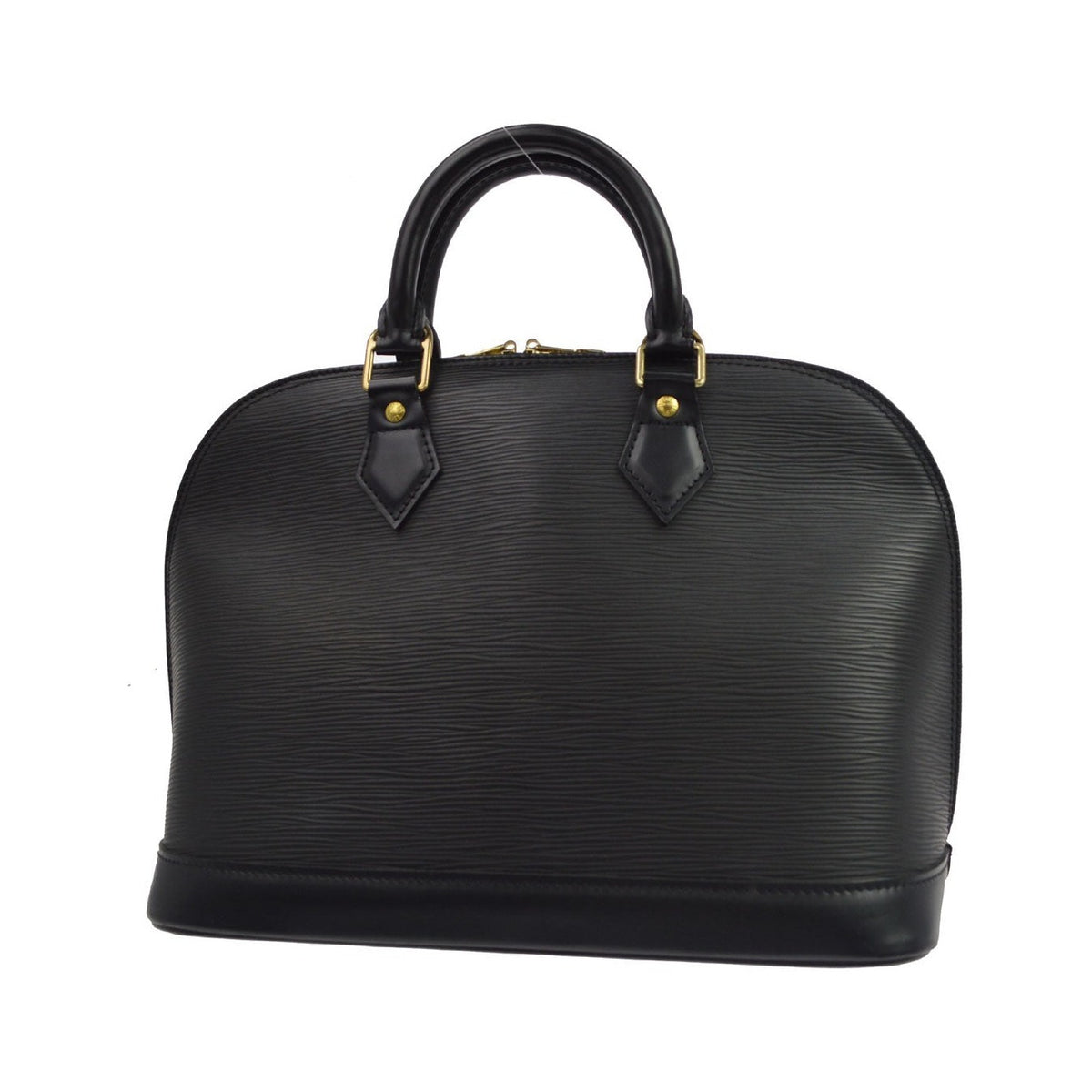 Louis Vuitton Alma Epi Leather, Black, Leather, Handbag
