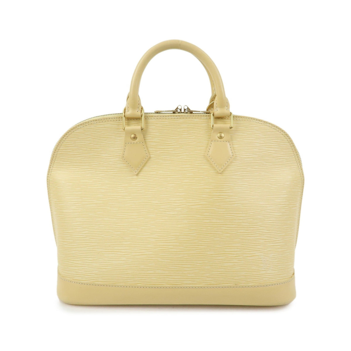 Louis Vuitton Alma Epi Leather, Yellow, Leather, Handbag