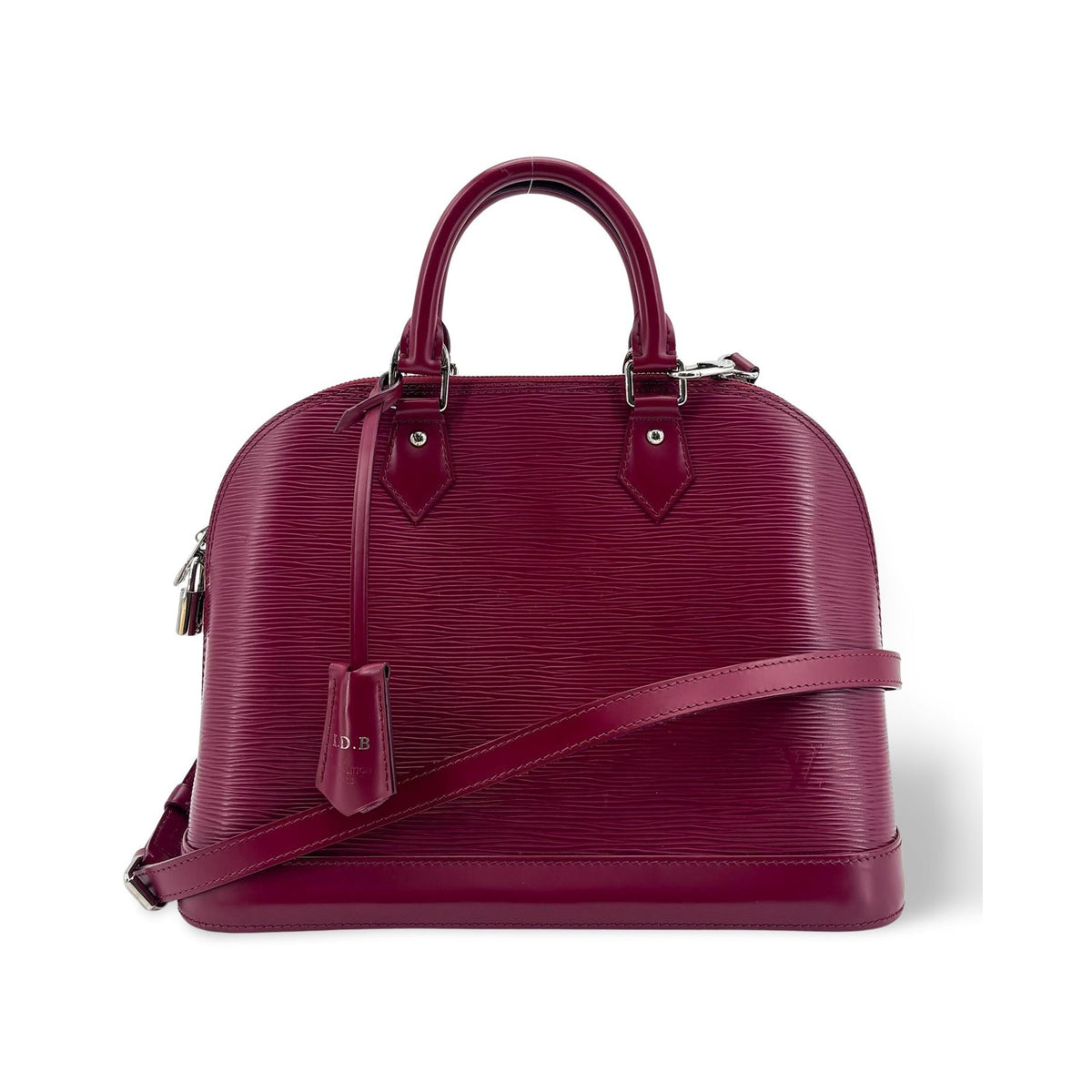 Louis Vuitton Alma Epi Leather, Purple, Leather, Handbag