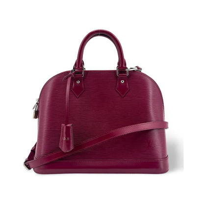 Louis Vuitton Alma Epi Leather, Purple, Leather, Handbag